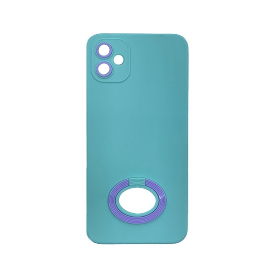 Silicone Case with Support Ring for Samsung Galaxy A04e Green